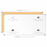 Iris Non-magnetic Whiteboard 4x8 (Pack of 1) with HC Core