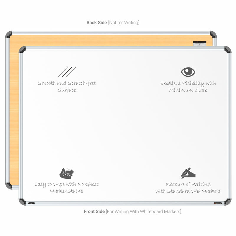 Iris Non-magnetic Whiteboard 3x4 (Pack of 1) with HC Core