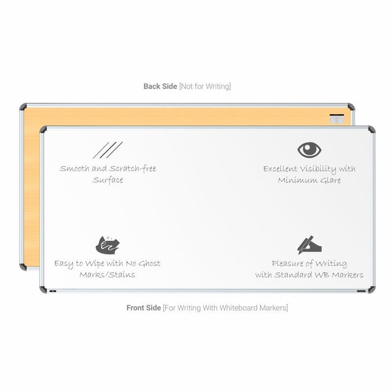Iris Non-magnetic Whiteboard 3x6 (Pack of 4) with HC Core