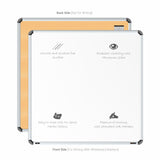 Iris Non-magnetic Whiteboard 3x3 (Pack of 1) with HC Core
