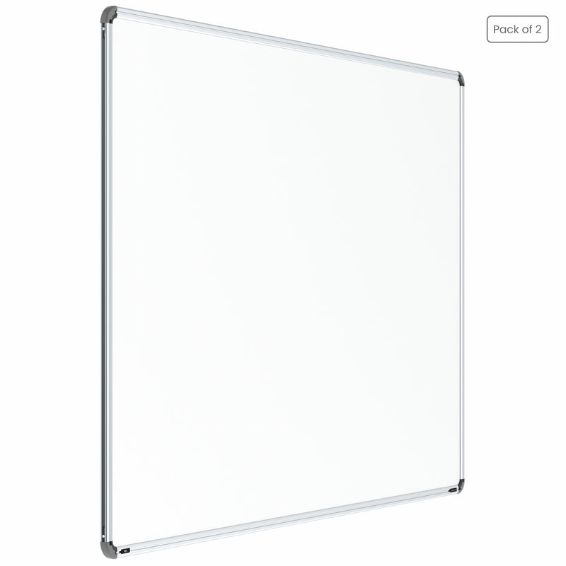 Iris Non-magnetic Whiteboard 4x6 (Pack of 2) with MDF Core