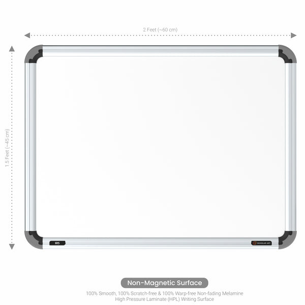 Iris Non-magnetic Whiteboard 1.5x2 (Pack of 1) with MDF Core