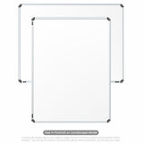 Iris Non-magnetic Whiteboard 3x4 (Pack of 4) with MDF Core