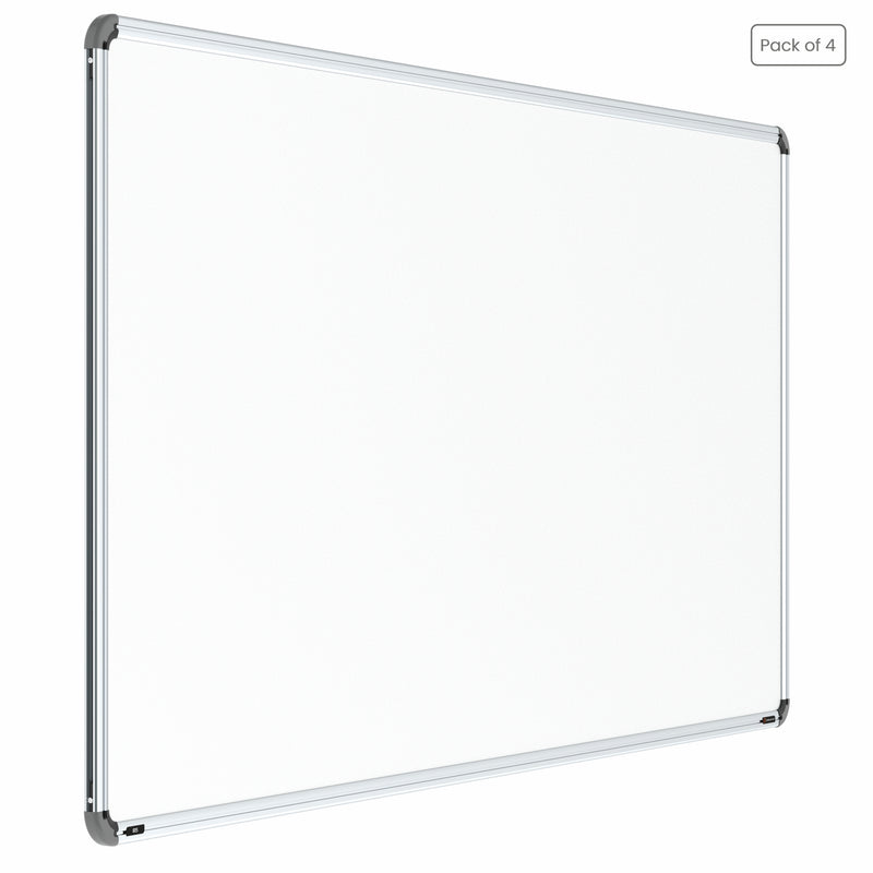 Iris Non-magnetic Whiteboard 3x6 (Pack of 4) with MDF Core