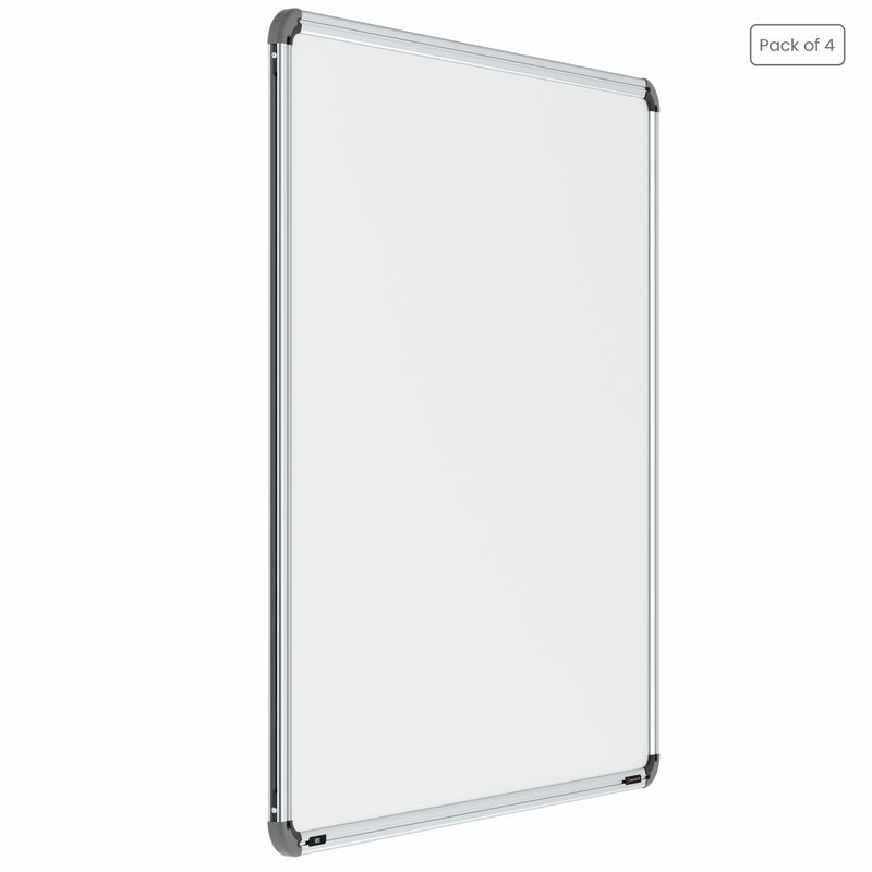 Iris Non-magnetic Whiteboard 3x3 (Pack of 4) with MDF Core