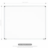 Iris Non-magnetic Whiteboard 4x5 (Pack of 4) with PB Core