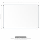 Iris Non-magnetic Whiteboard 4x6 (Pack of 1) with PB Core