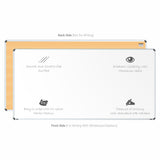 Iris Non-magnetic Whiteboard 4x8 (Pack of 4) with PB Core