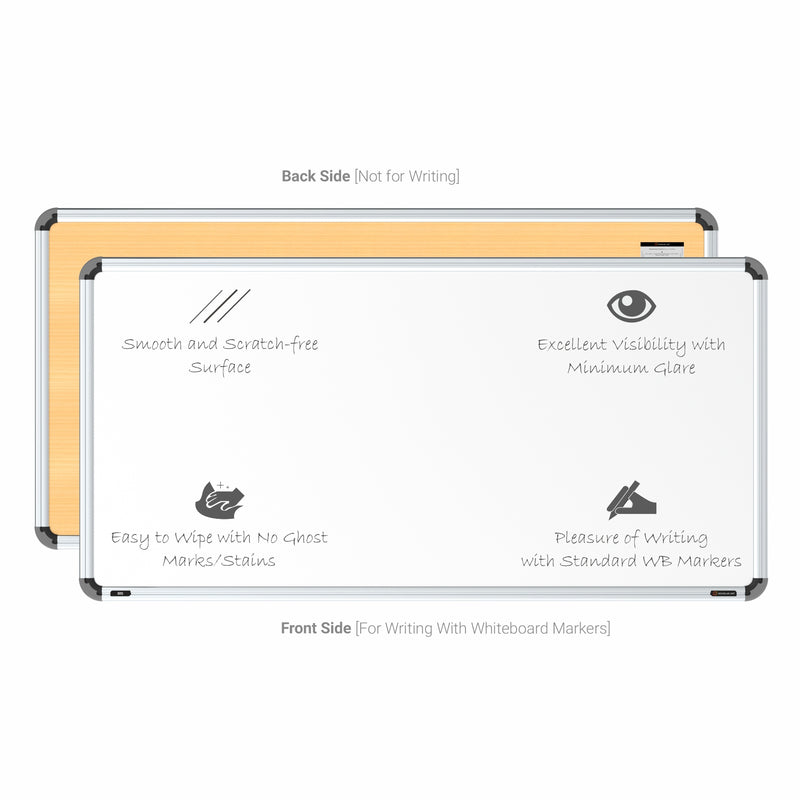 Iris Non-magnetic Whiteboard 2x4 (Pack of 2) with PB Core