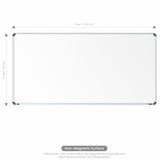 Iris Non-magnetic Whiteboard 3x6 (Pack of 1) with PB Core