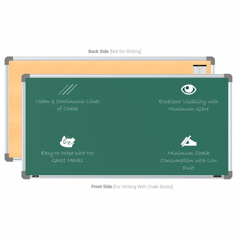 Metis Non-magnetic Chalkboard 2x4 (Pack of 4) with EPS Core