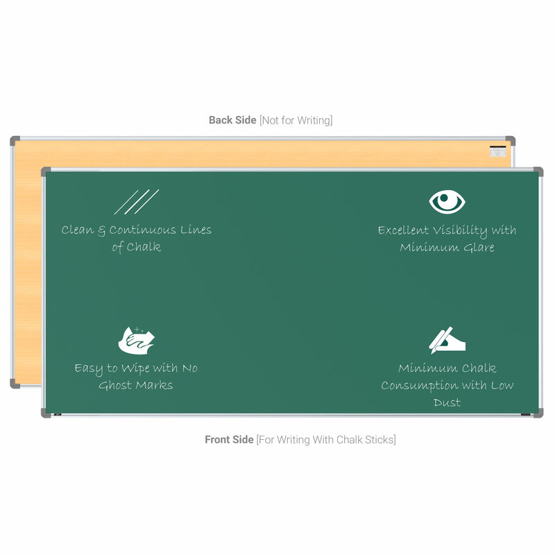 Metis Non-magnetic Chalkboard 4x8 (Pack of 4) with HC Core