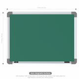 Metis Non-magnetic Chalkboard 1.5x2 (Pack of 4) with HC Core
