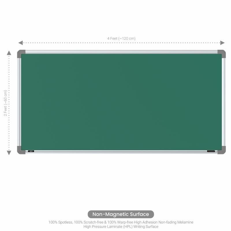 Metis Non-magnetic Chalkboard 2x4 (Pack of 4) with HC Core