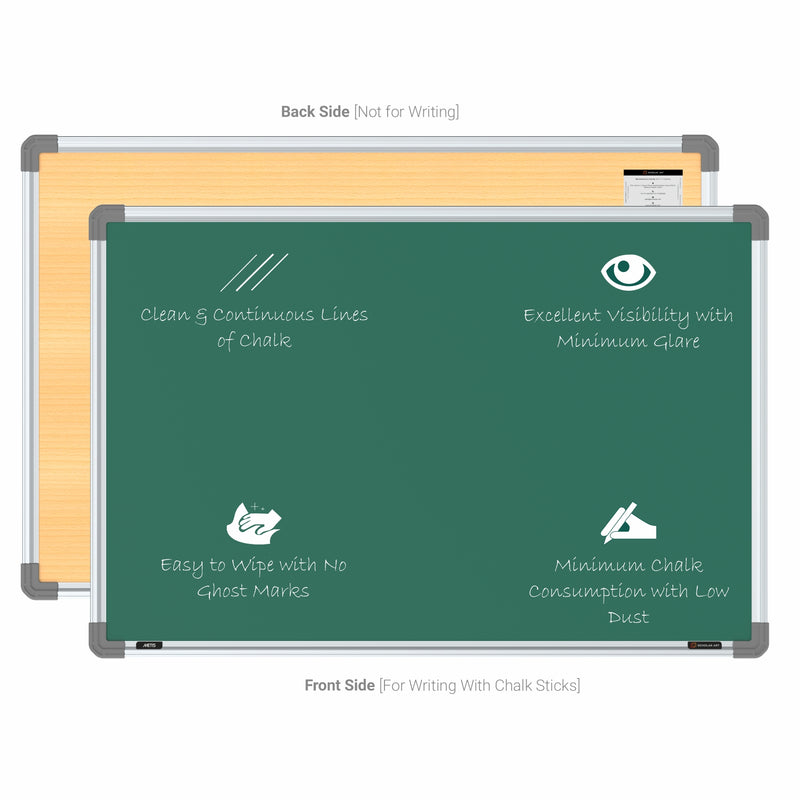 Metis Non-magnetic Chalkboard 2x3 (Pack of 2) with HC Core