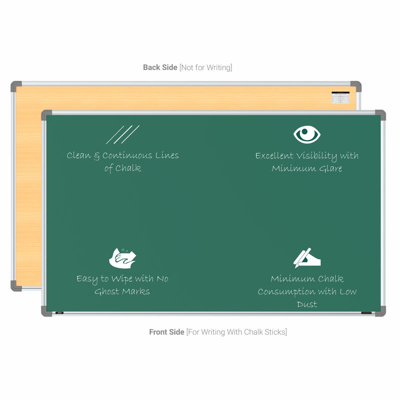 Metis Non-magnetic Chalkboard 3x5 (Pack of 4) with HC Core
