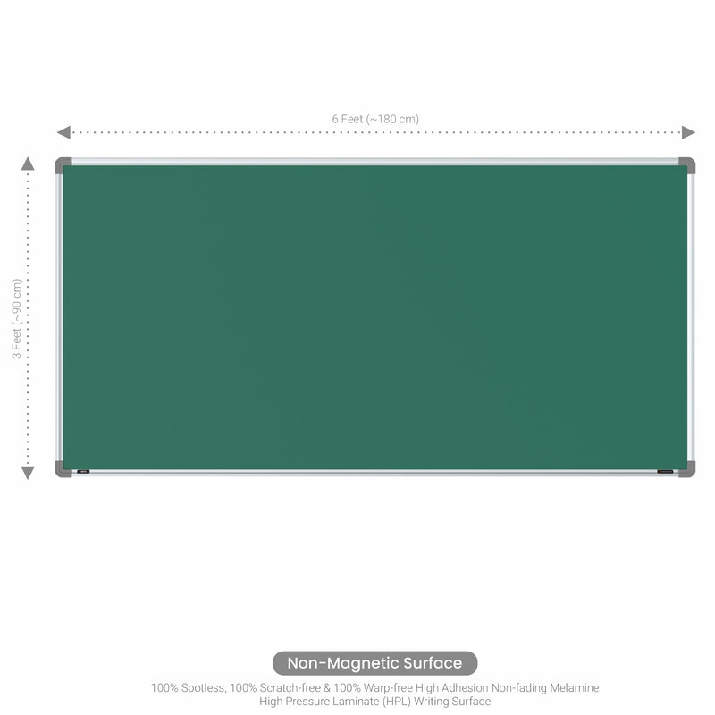 Metis Non-magnetic Chalkboard 3x6 (Pack of 1) with HC Core