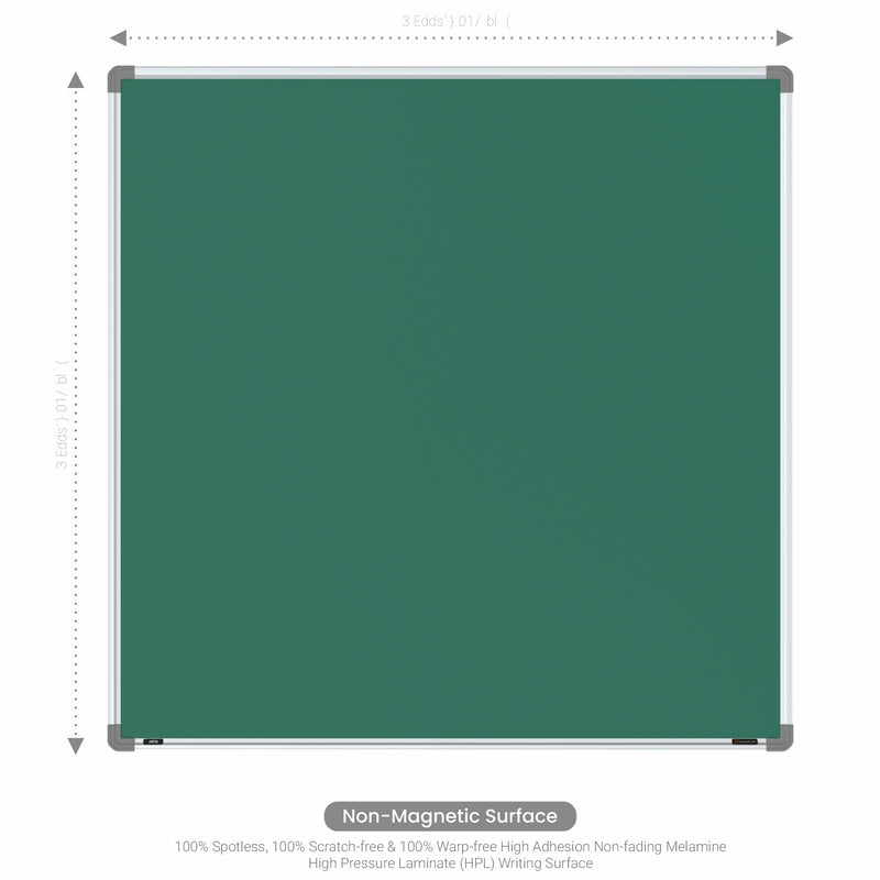 Metis Non-magnetic Chalkboard 4x4 (Pack of 1) with PB Core
