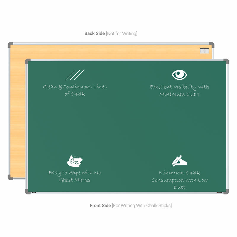 Metis Non-magnetic Chalkboard 4x6 (Pack of 1) with PB Core
