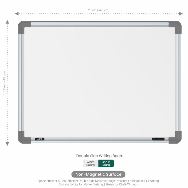 Metis Dual Side Non-magnetic Writing Board 1.5x2 (P01) | HC Core