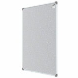 Metis Economy Flocked Fabric (Velvet) Pin-up Display Board with Lightweight Aluminium Frame & Soft Board Core (Blue)