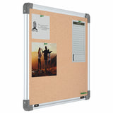Metis Economy Cork Pin-up Display Board with Lightweight Aluminium Frame & Soft Board Core