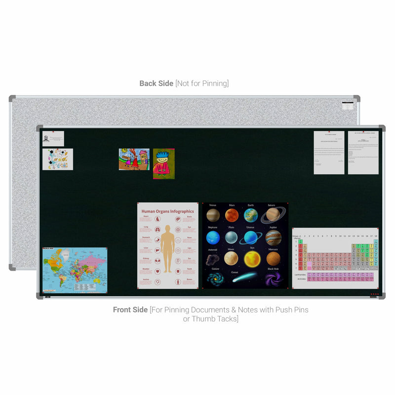 Metis Pin-up Display Board 4x8 (Pack of 1) - Green Color