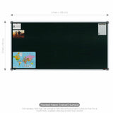 Metis Pin-up Display Board 3x6 (Pack of 1) - Green Color