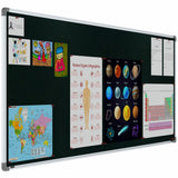 Metis Pin-up Display Board 3x8 (Pack of 4) - Green Color