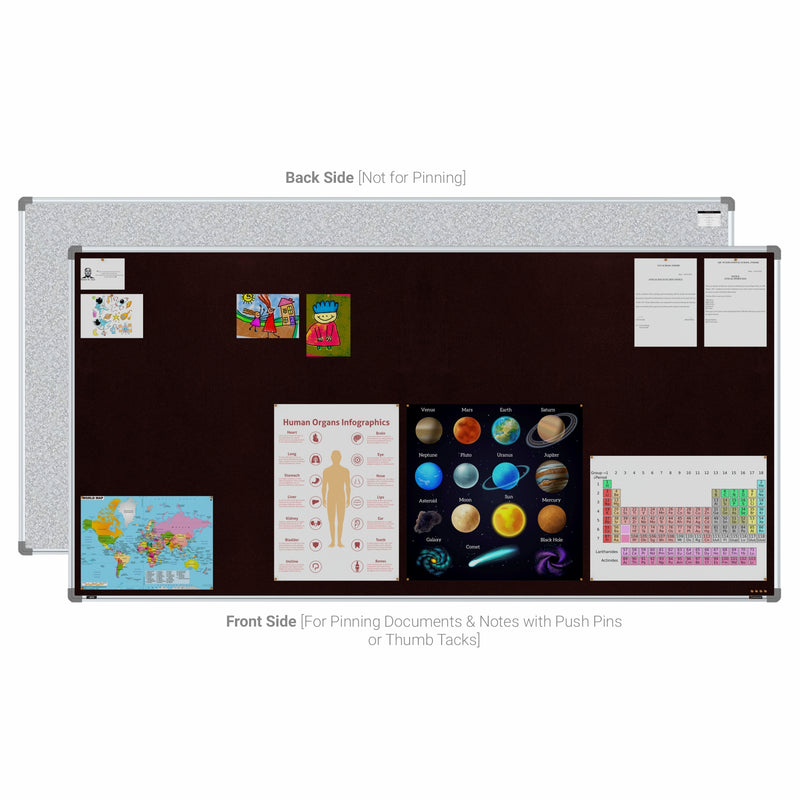Metis Pin-up Display Board 4x8 (Pack of 1) - Red Color