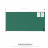 Metis Magnetic Chalkboard 4x8 (Pack of 1) with HC Core