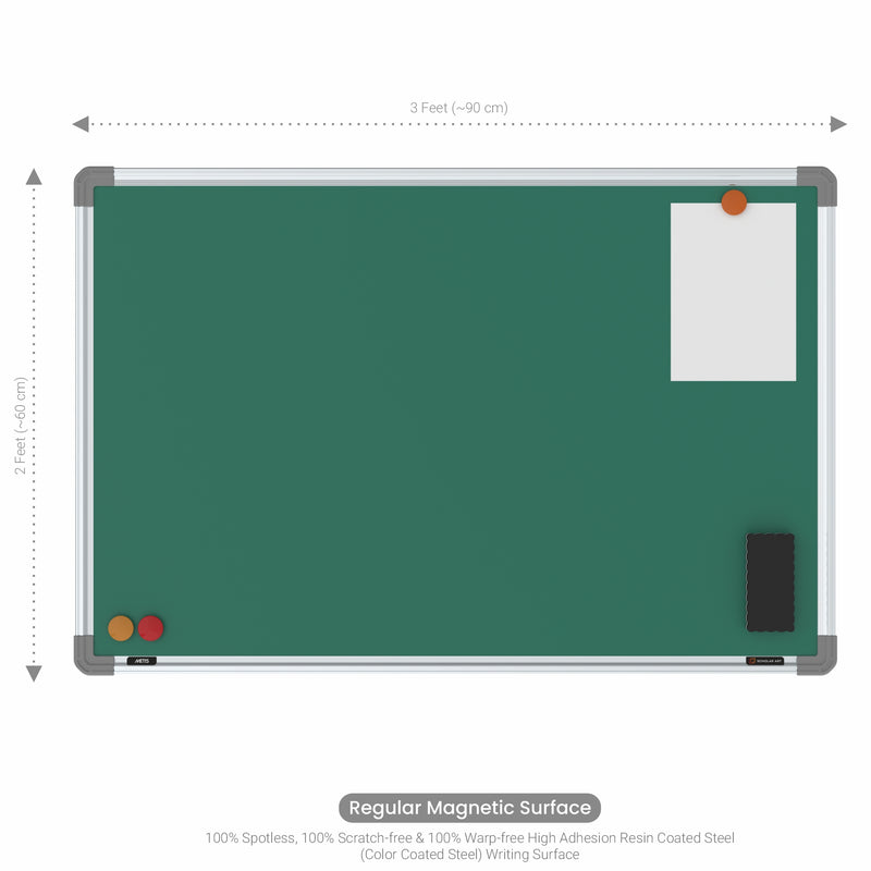 Metis Magnetic Chalkboard 2x3 (Pack of 2) with HC Core