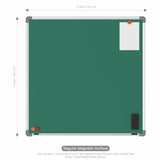 Metis Magnetic Chalkboard 3x3 (Pack of 1) with HC Core