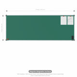 Metis Magnetic Chalkboard 3x8 (Pack of 4) with PB Core