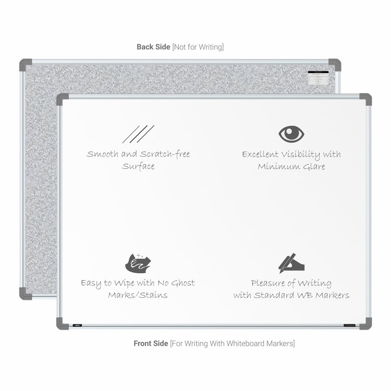 Metis Magnetic Whiteboard 3x4 (Pack of 2) with HC Core