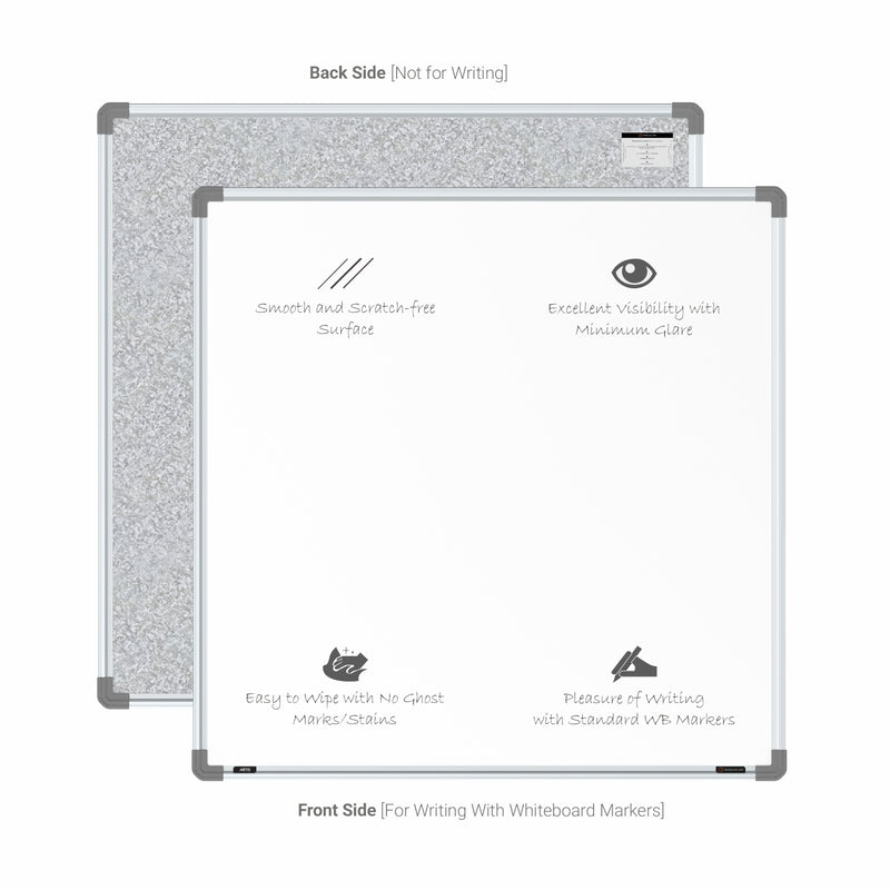 Metis Magnetic Whiteboard 3x3 (Pack of 4) with HC Core