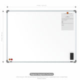 Metis Magnetic Whiteboard 3x4 (Pack of 2) with PB Core