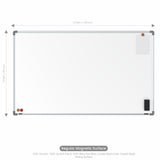 Metis Magnetic Whiteboard 3x5 (Pack of 4) with PB Core
