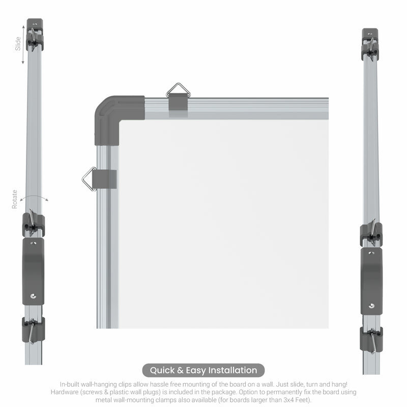 Metis Non-magnetic Whiteboard 1x1 (Pack of 2) with EPS Core