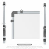 Metis Non-magnetic Whiteboard 2x4 (Pack of 1) with EPS Core