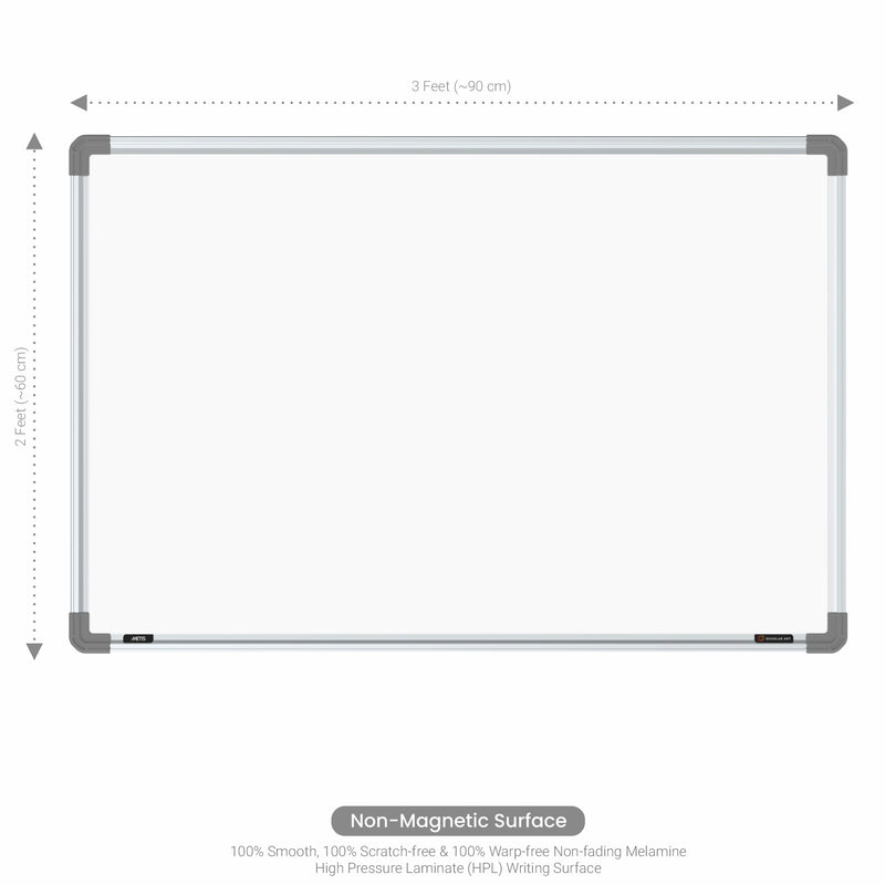 Metis Non-magnetic Whiteboard 2x3 (Pack of 1) with EPS Core