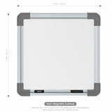 Metis Non-magnetic Whiteboard 1x1 (Pack of 1) with HC Core