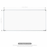 Metis Non-magnetic Whiteboard 3x6 (Pack of 2) with HC Core