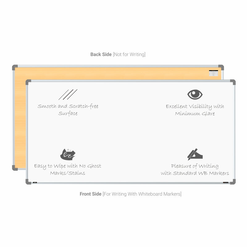 Metis Non-magnetic Whiteboard 3x6 (Pack of 4) with HC Core