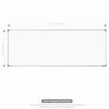 Metis Non-magnetic Whiteboard 3x8 (Pack of 2) with HC Core