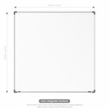 Metis Non-magnetic Whiteboard 4x4 (Pack of 4) with PB Core